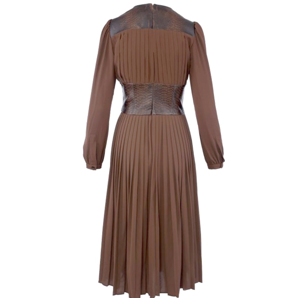 Michael Kors Collection Python Pleated Dress NWT - Picture 4 of 5
